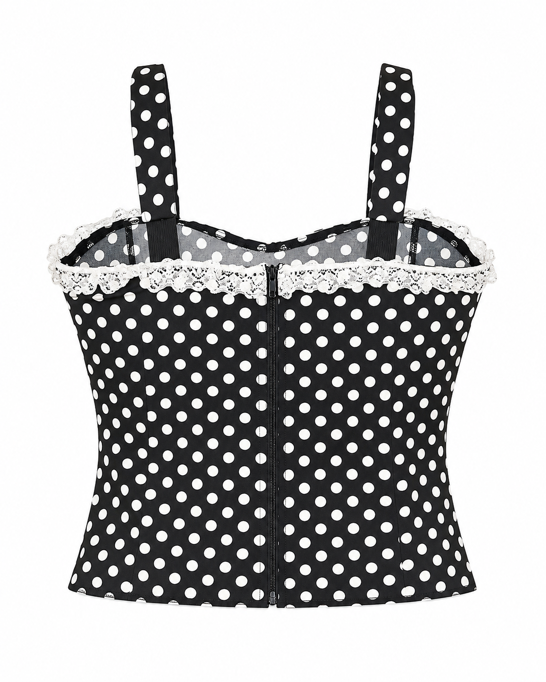 Polka Dot Korsagen-Top
