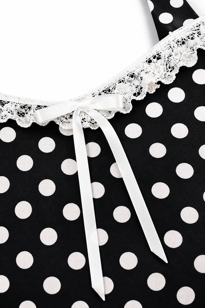 Polka Dot Korsagen-Top