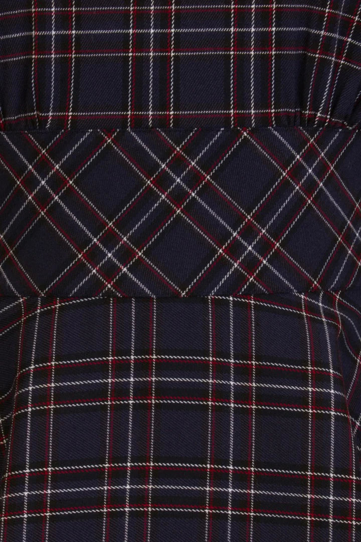 Peebles Tartan Dress navy