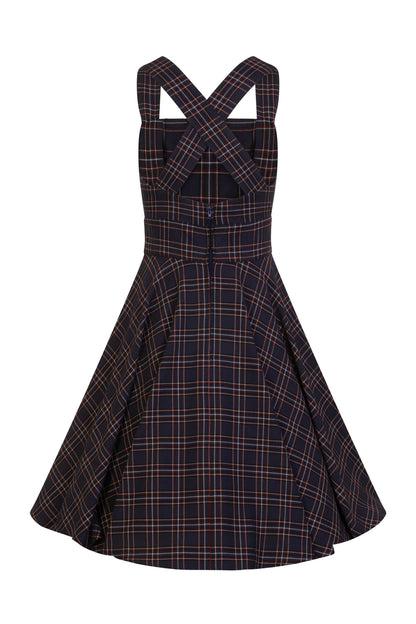 Peebles Latz-Kleid Tartan grün-kariert