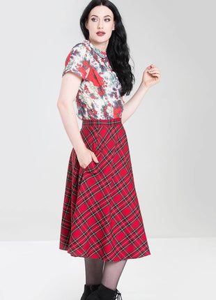 Irvine Tartan Skirt red