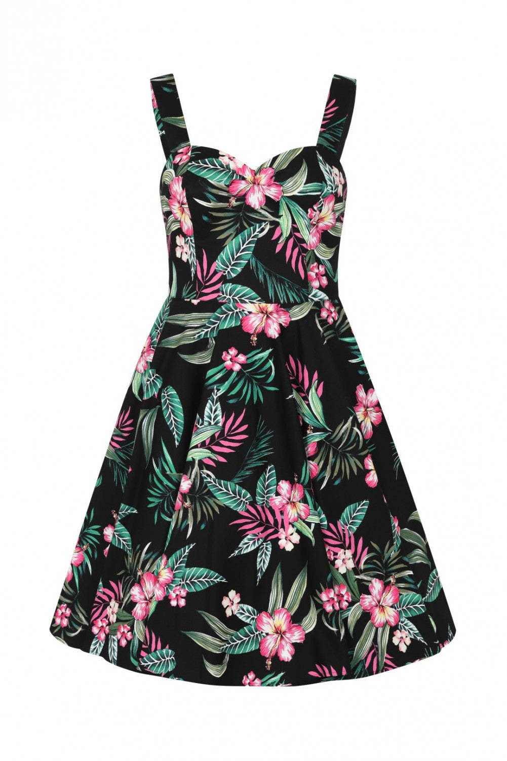 Kalani Tropical Dress schwarz