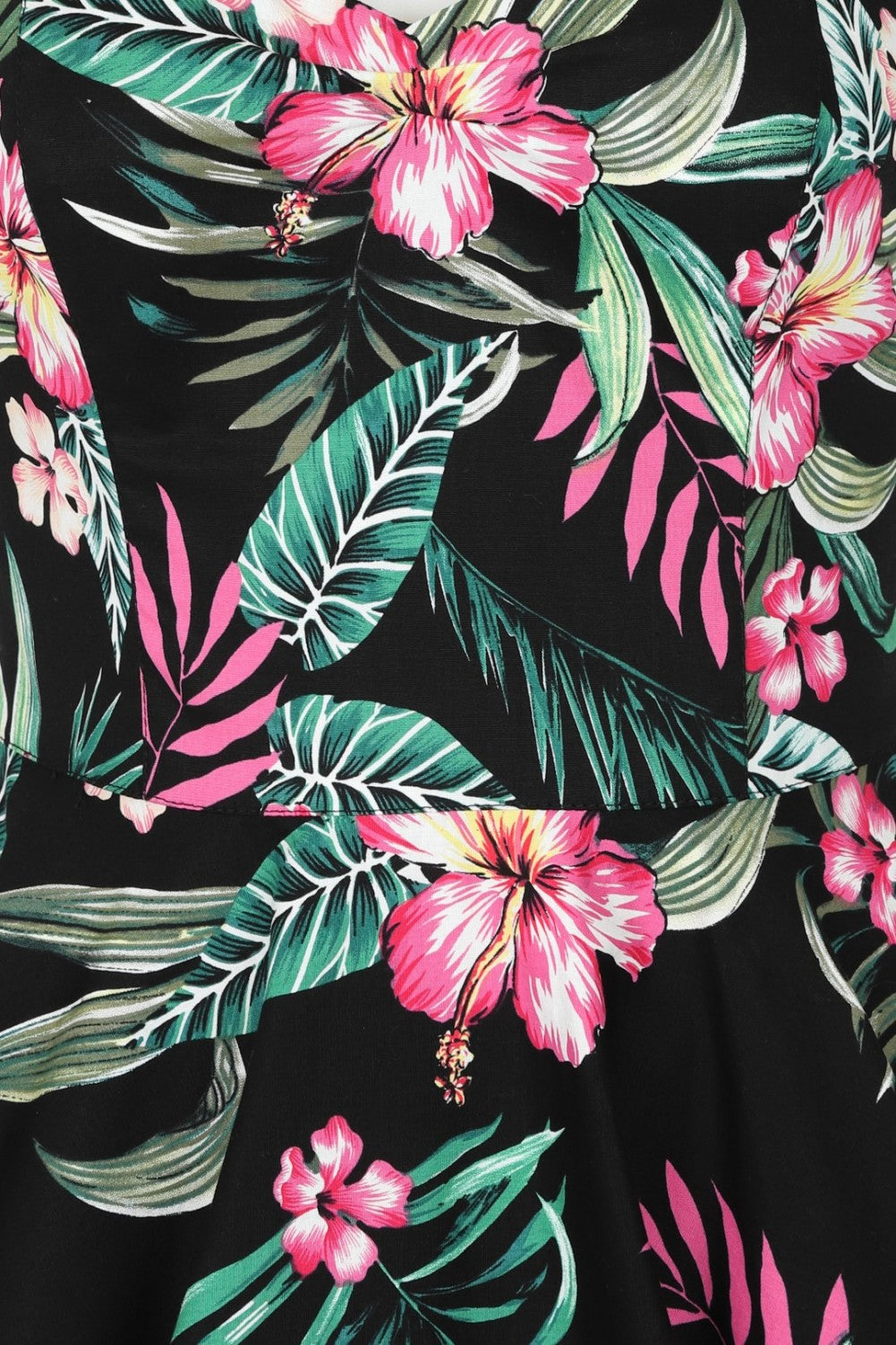 Kalani Tropical Dress schwarz