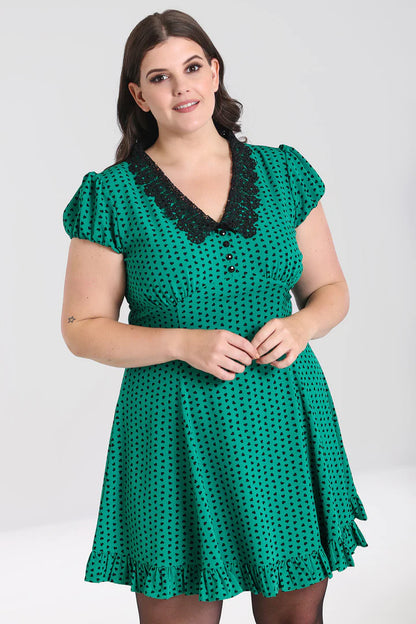 Paradisum Minikleid in grün