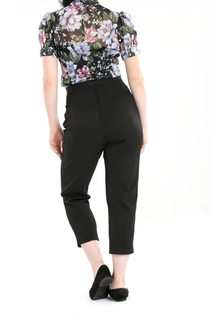 Amelie Cigarette Trousers schwarz