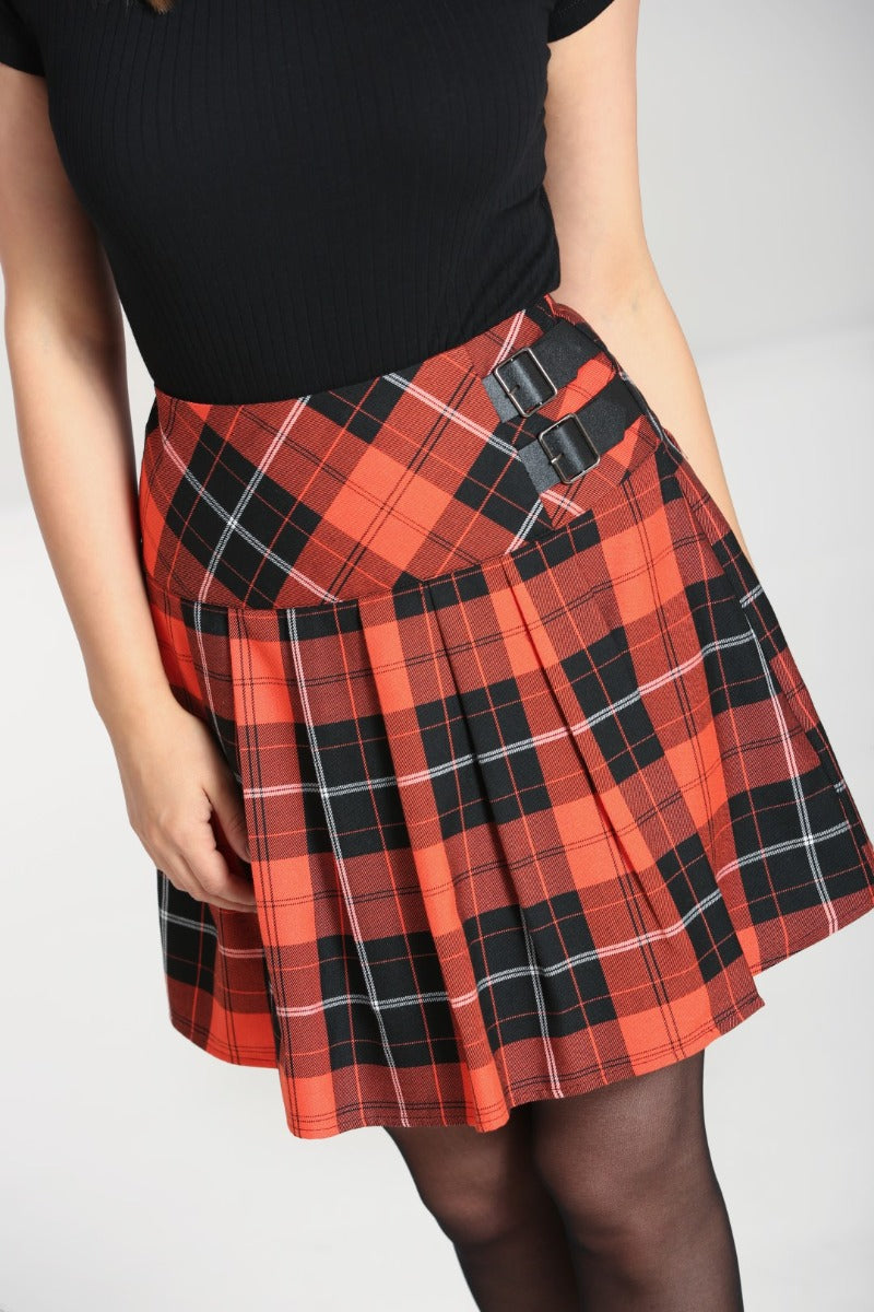 Clementine Minirock Tartan orange