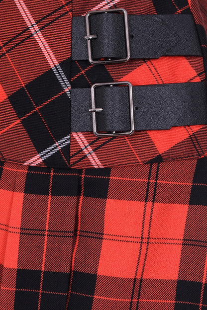 Clementine Minirock Tartan orange