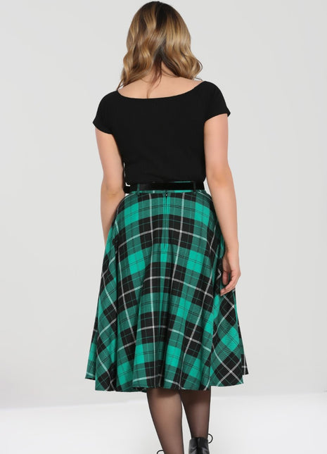 Beryl Tartan Skirt grün
