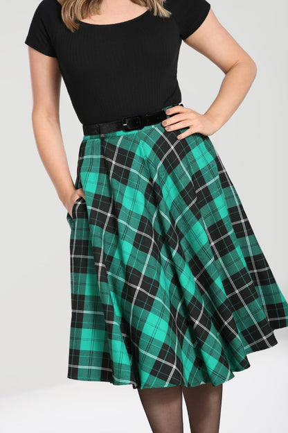 Beryl Tartan Skirt grün