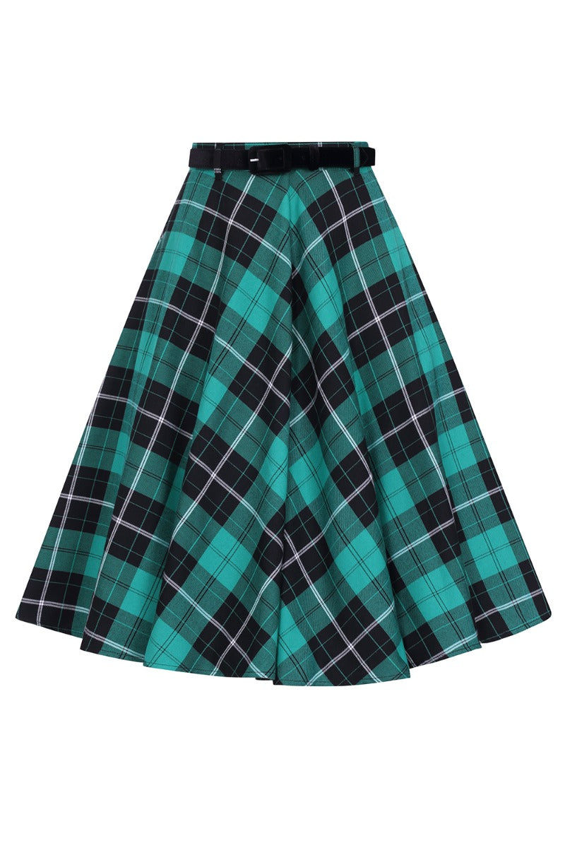 Beryl Tartan Skirt grün