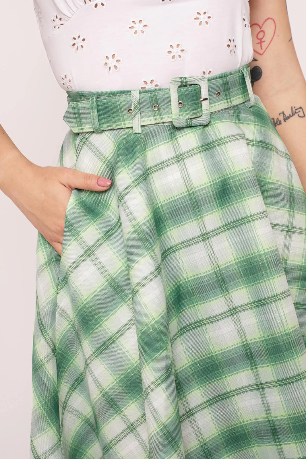 Maisie Skirt grün kariert