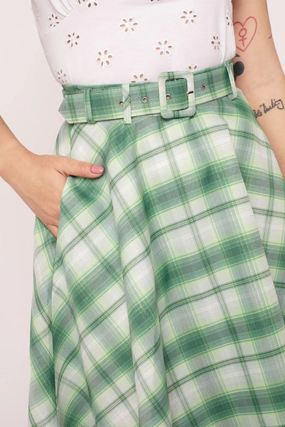 Maisie Skirt grün kariert