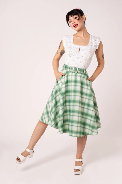 Maisie Skirt grün kariert