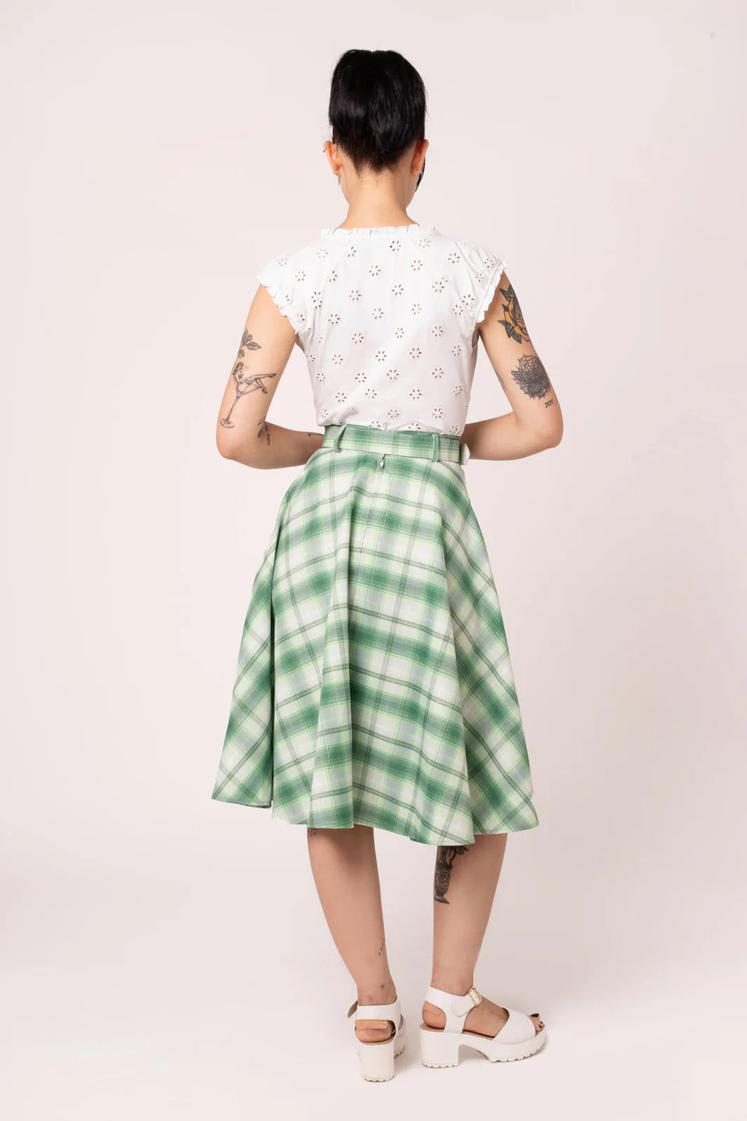 Maisie Skirt grün kariert