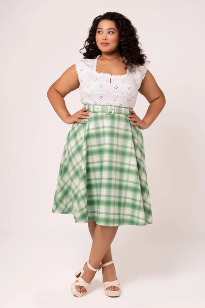 Maisie Skirt grün kariert