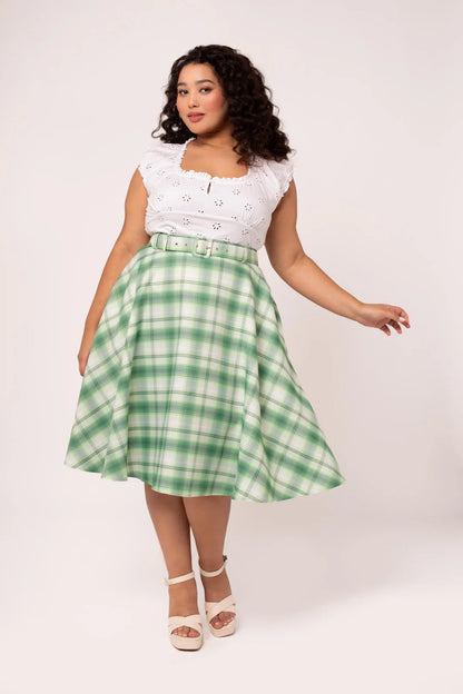 Maisie Skirt grün kariert