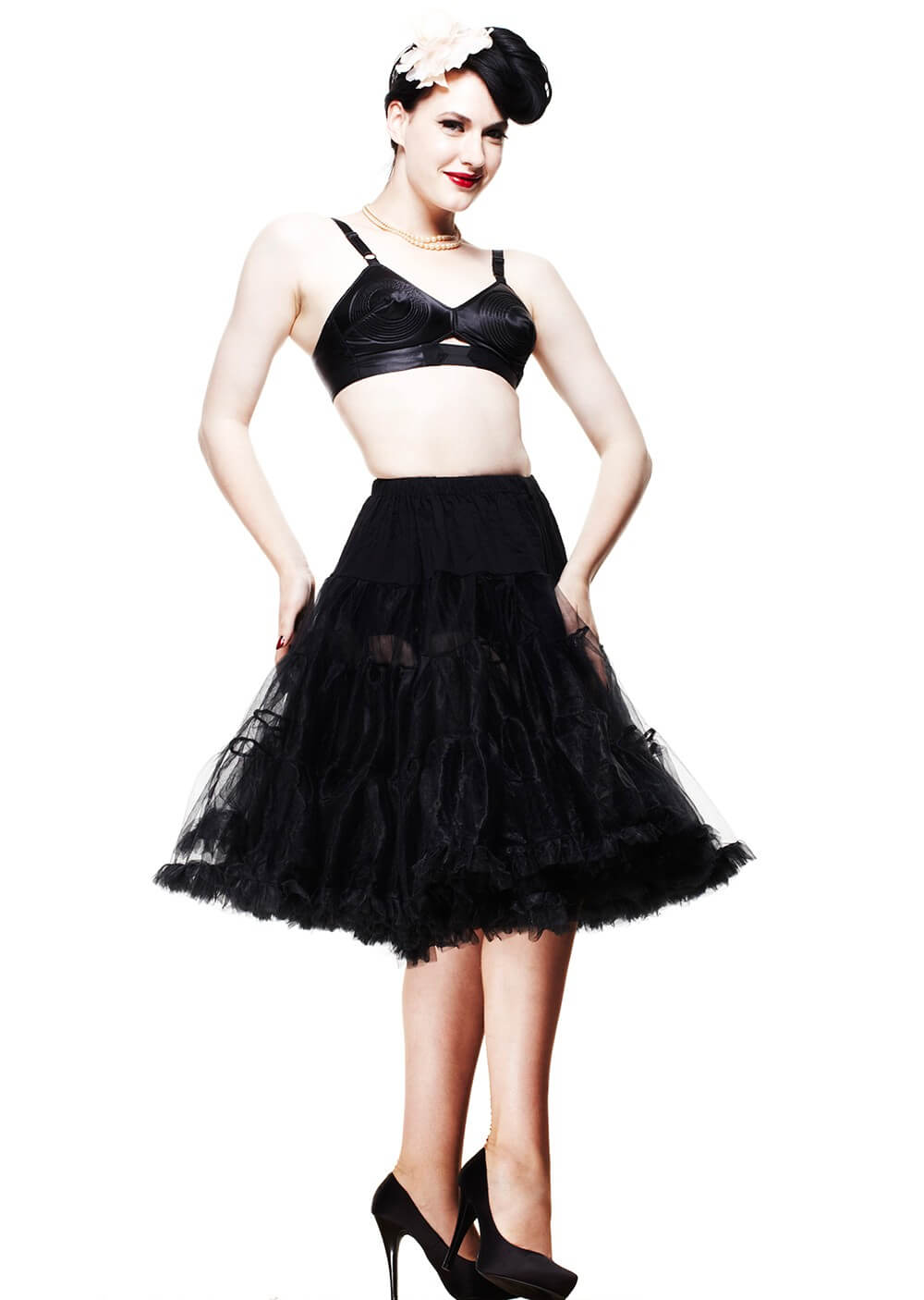 Bunny Long Petticoat schwarz