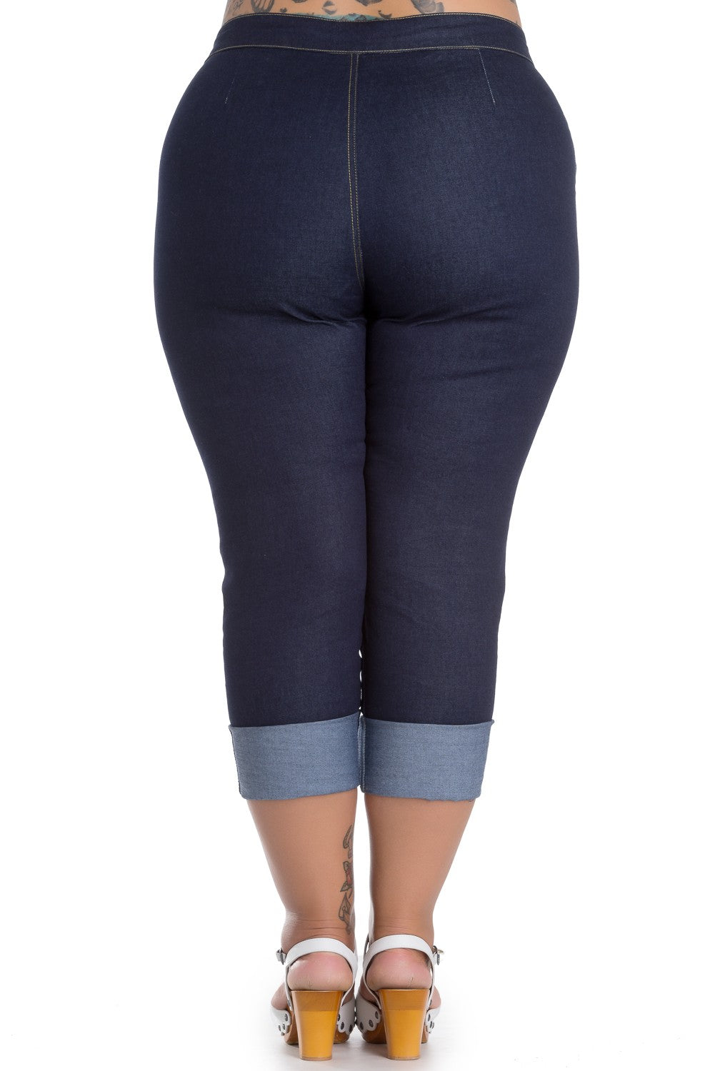 Ronnie Denim Capris - Plus Size