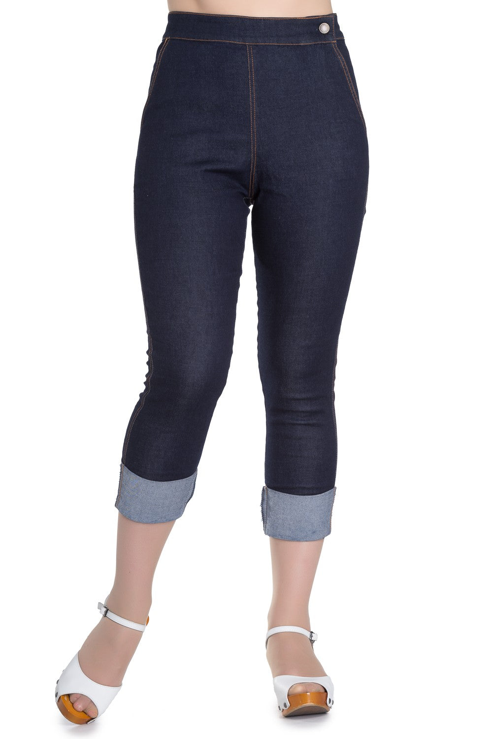 Ronnie Denim Capris - Plus Size