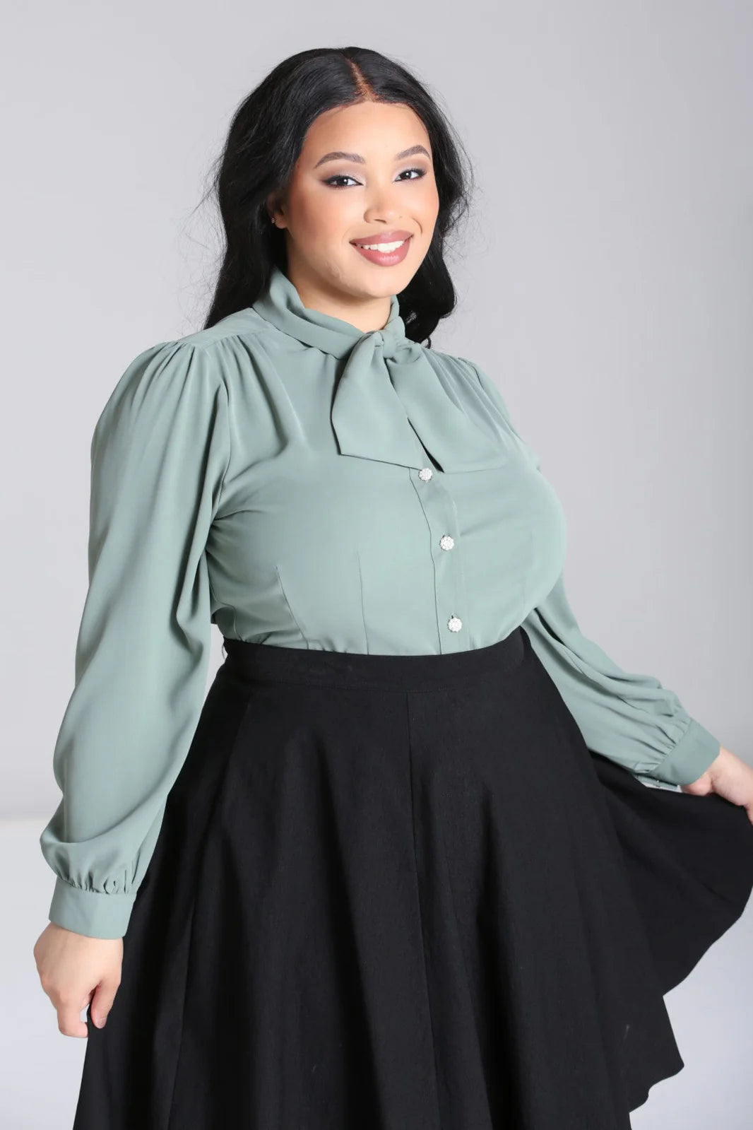 Mia Bluse Vintage green