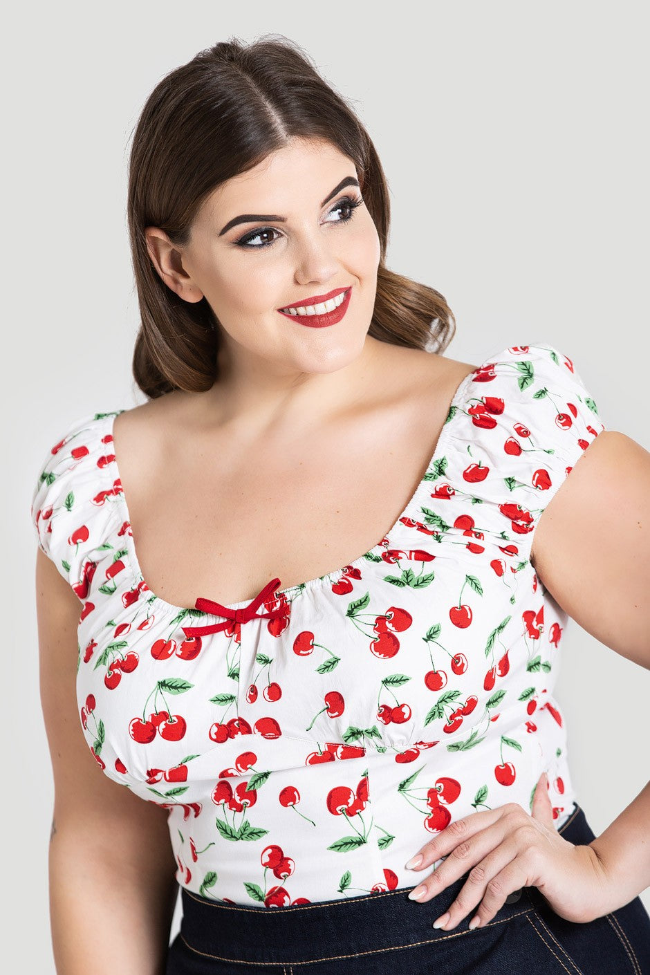 Sweet Cherry Top - Plus Size