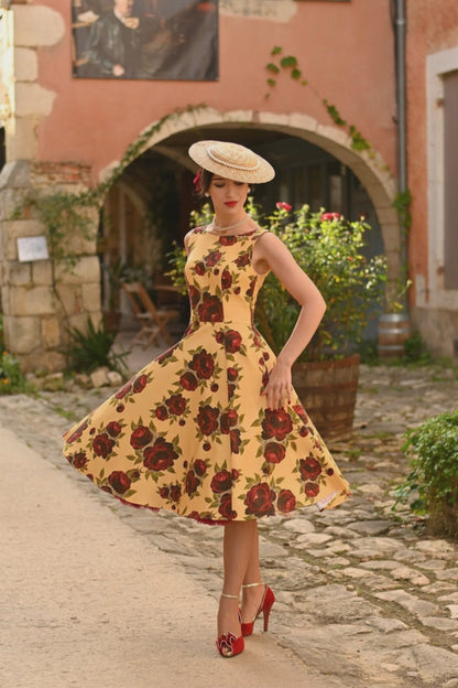 Burgundy Rose Orla Kleid
