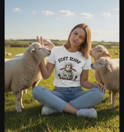 Echt Schaf!  - T-Shirt mit Schaf-Motiv