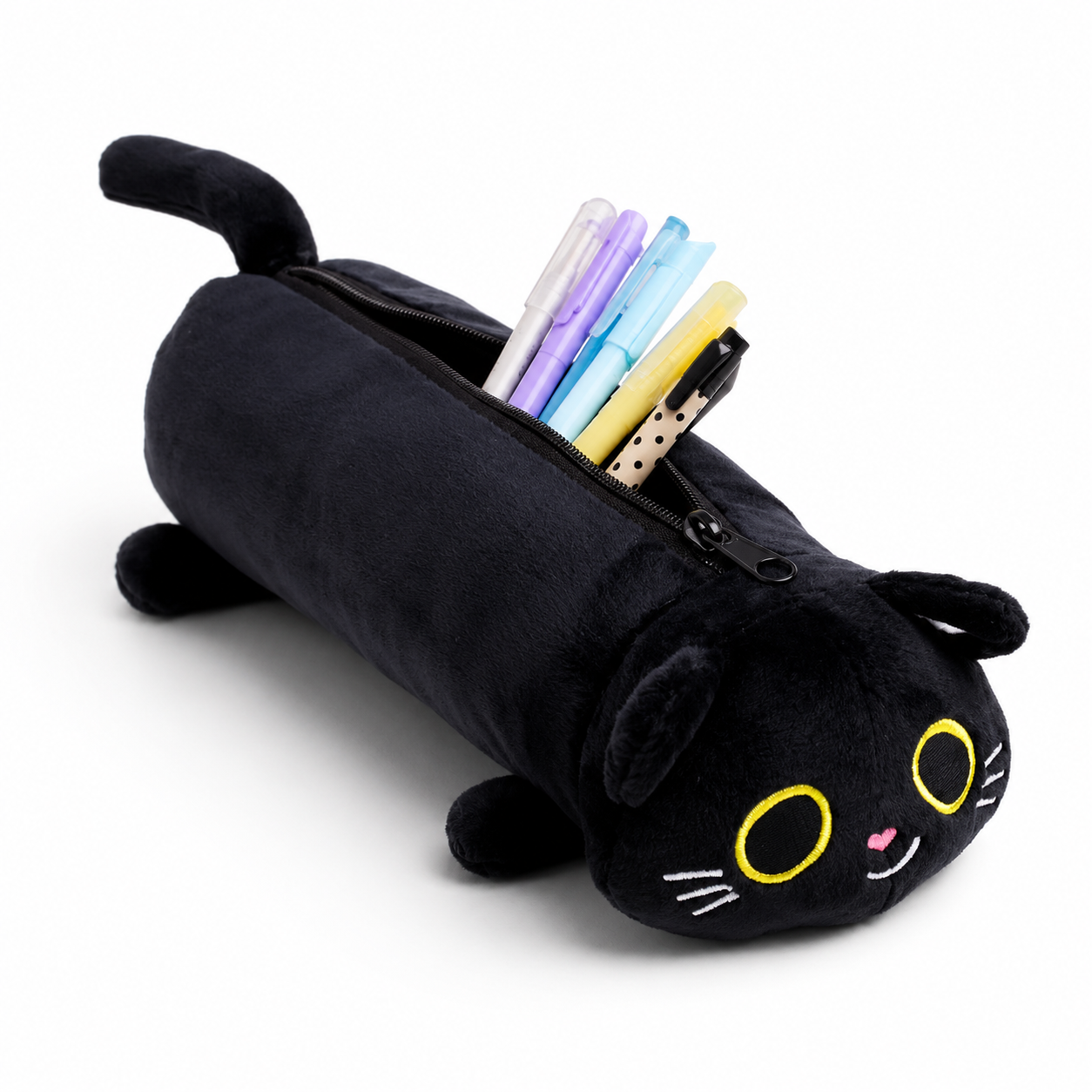 Lucky Black Cat - Stiftemäppchen schwarze Katze