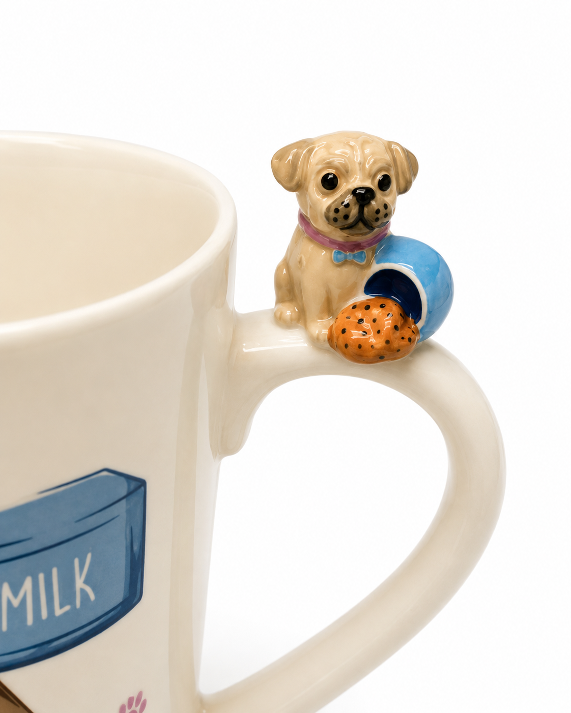 Pugs & Kisses Mug - Tasse mit zuckersüßen Mops