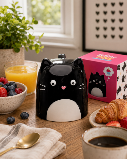 Black Cat Mug - Katzen-Tasse