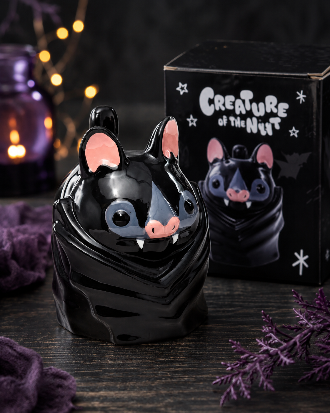 Fledermaus Keramikschale - Tasse in 3D