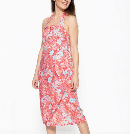 Tropical Wiggle Dress rosé und grün