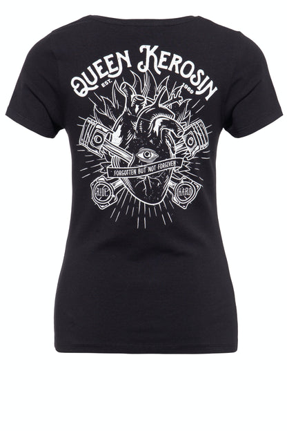 Queen Kerosin T-Shirt QK Heart schwarz