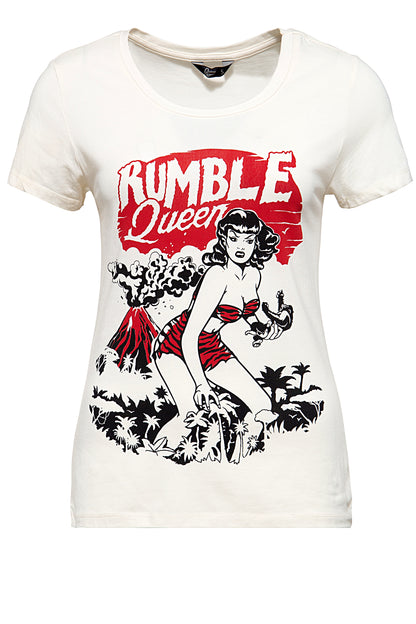 Queen Kerosin T-Shirt Rumble in the Jungle weiß