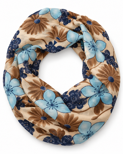 Retro Flower Loop - 9in1 Multifunktionstuch mit Blumenmuster
