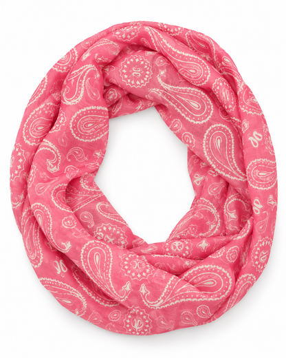 Pink Paisley Retro Loop - 9in1 Multifunktionstuch