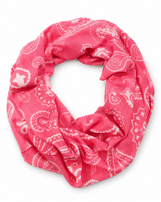 Pink Paisley Loop Multifunktionstuch