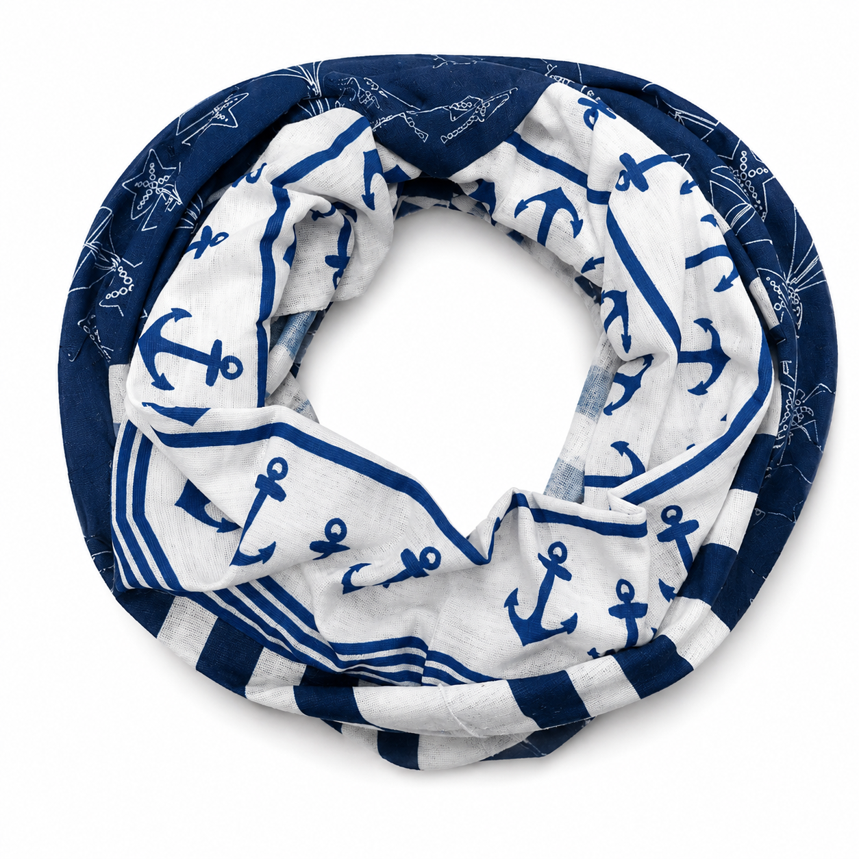 Sailor Anker Loop Multifunktionstuch - maritimes Halstuch