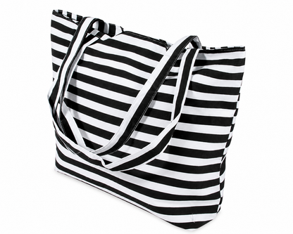 Rockabilly Stripes Beach & Shopping Bag