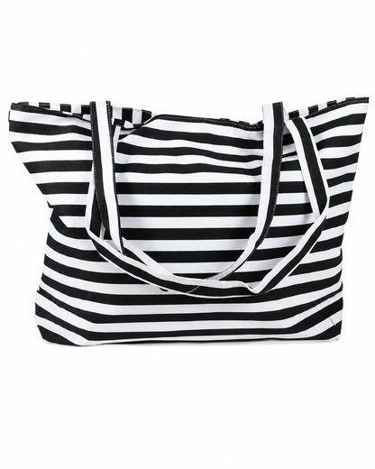 Rockabilly Stripes Beach & Shopping Bag