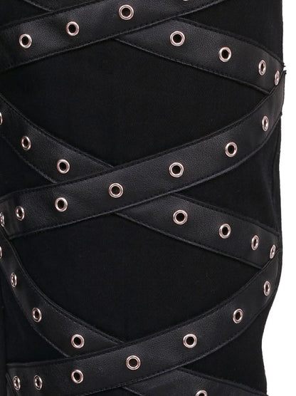 Criss-Cross Gothic Hose