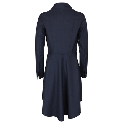 Glen Plaid Steampunk Gehrock in blau