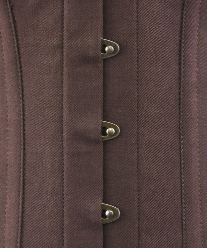 Amy Korsett Vollbrust Twill braun