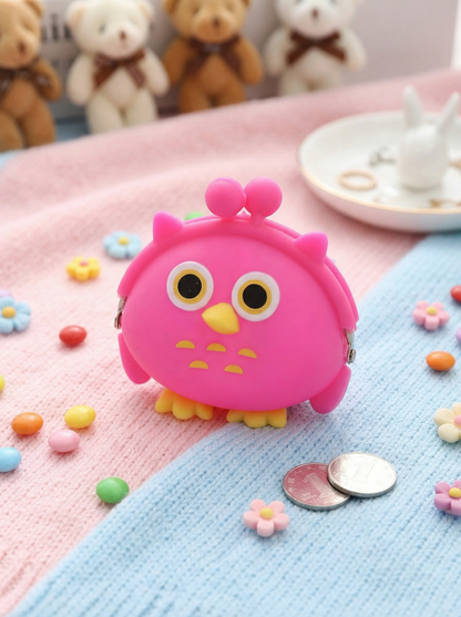 Cute Pink Owl Geldbörse