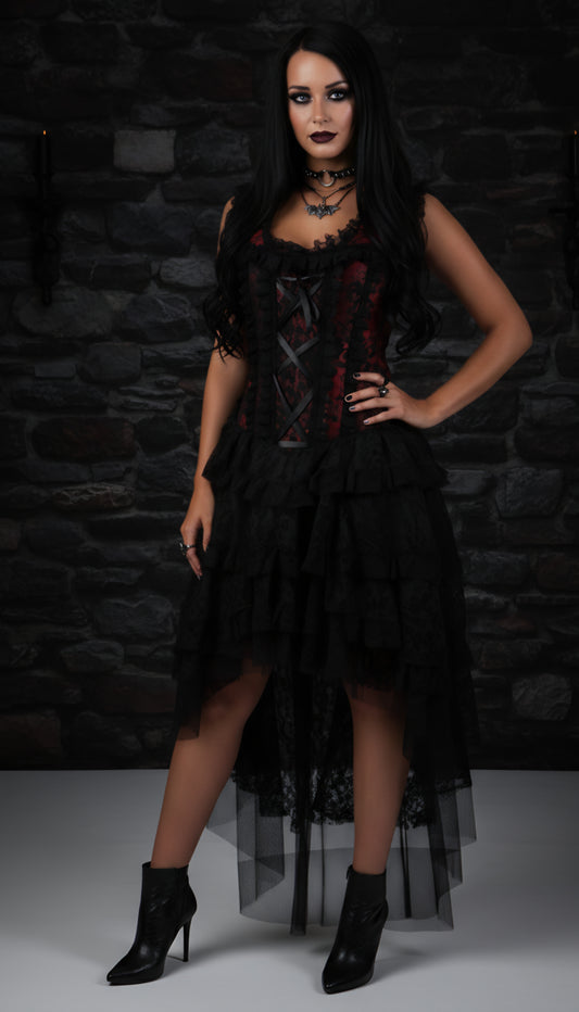 Ophelie Dress Kingbrokat rot