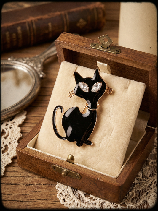 Brosche Black Cat