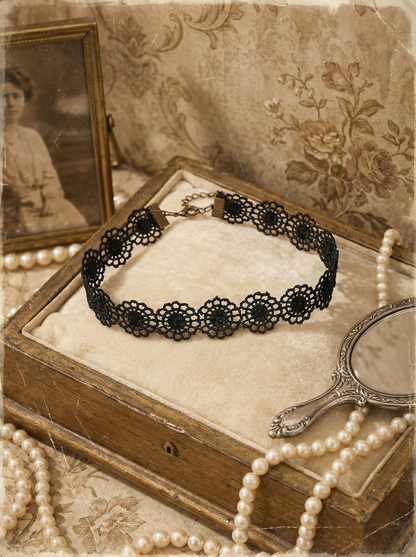 Spitzenhalsband Black Lace