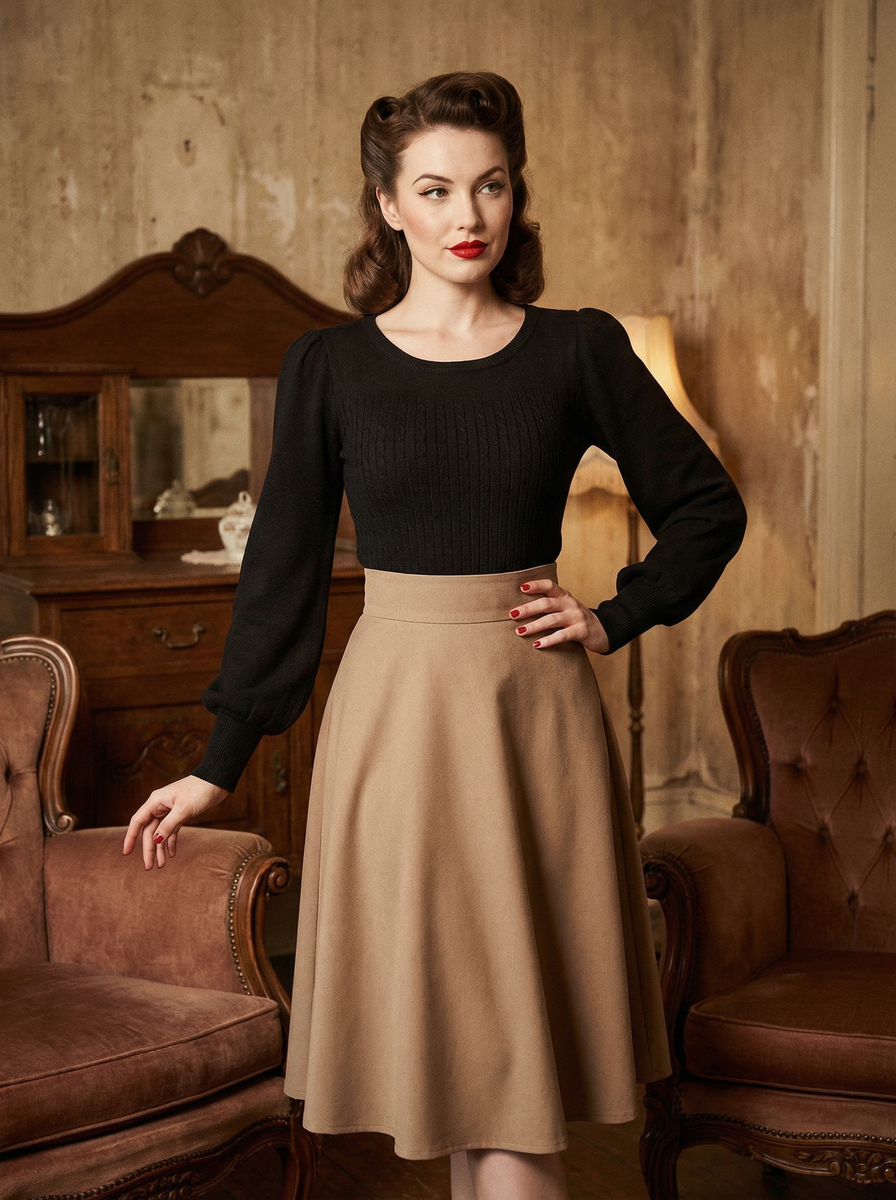 Una Jumper in schwarz