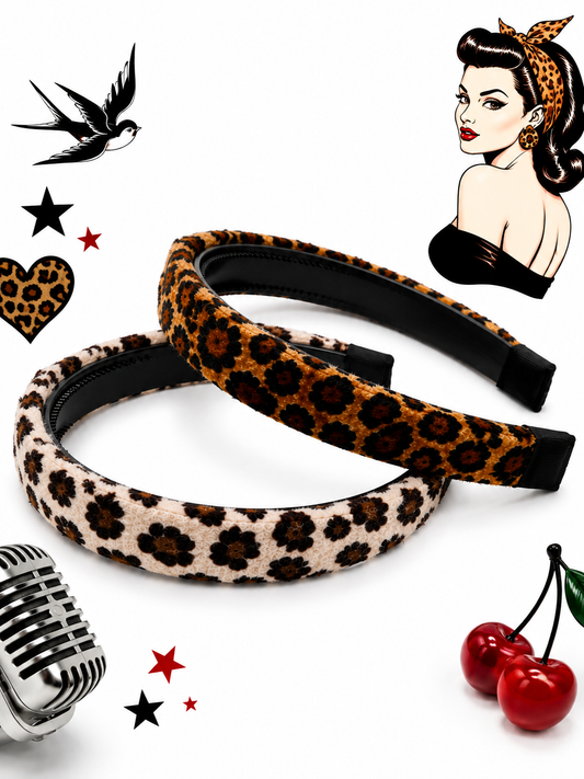 Leo Haarreif Plüsch - Rockabilly Haarschmuck