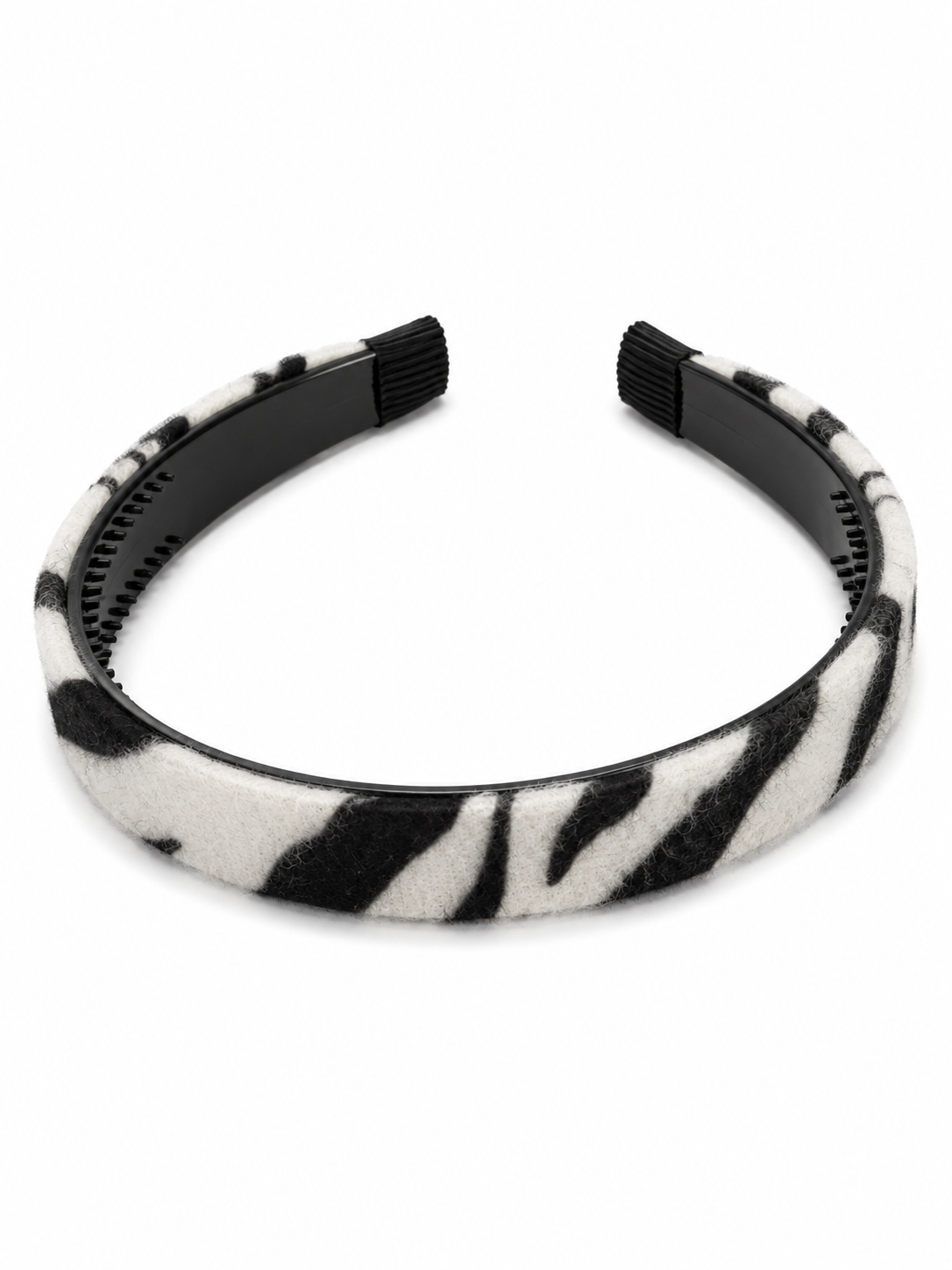 Zebra Haarreif Plüsch - Rockabilly Haarschmuck